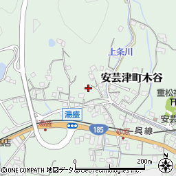 広島県東広島市安芸津町木谷280-3周辺の地図