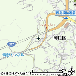 広島県尾道市因島中庄町1750-4周辺の地図