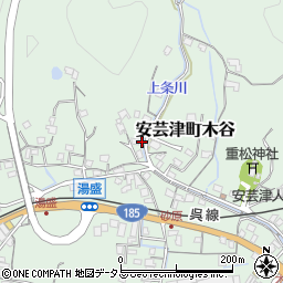 広島県東広島市安芸津町木谷292周辺の地図