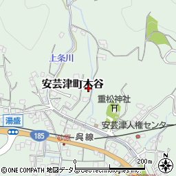 広島県東広島市安芸津町木谷432-2周辺の地図