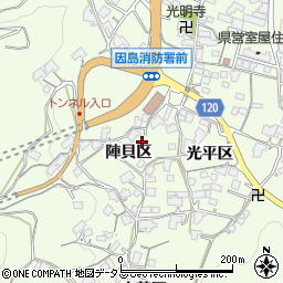 広島県尾道市因島中庄町1703周辺の地図