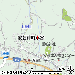 広島県東広島市安芸津町木谷432-3周辺の地図