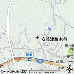 広島県東広島市安芸津町木谷282周辺の地図