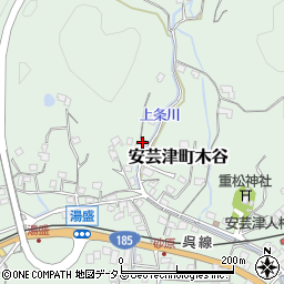 広島県東広島市安芸津町木谷290周辺の地図