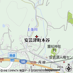 広島県東広島市安芸津町木谷434周辺の地図