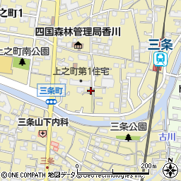 香川県高松市上之町2丁目16-14周辺の地図