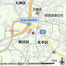 広島県尾道市因島中庄町1351-2周辺の地図