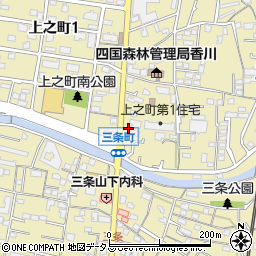 香川県高松市上之町2丁目15-25周辺の地図