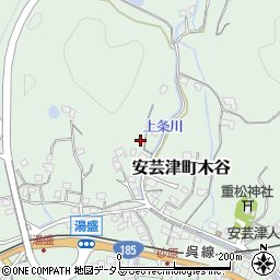 広島県東広島市安芸津町木谷288周辺の地図