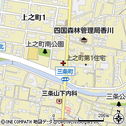香川県高松市上之町1丁目13-15周辺の地図