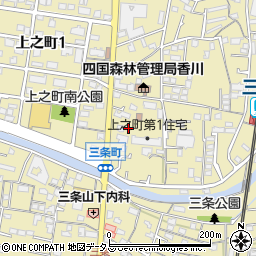 香川県高松市上之町2丁目15-13周辺の地図