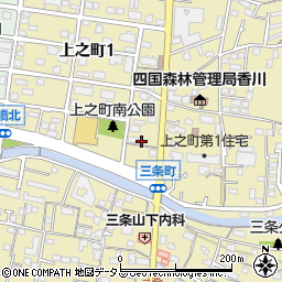 香川県高松市上之町1丁目13周辺の地図