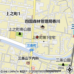 香川県高松市上之町2丁目15周辺の地図