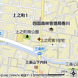 香川県高松市上之町1丁目13-12周辺の地図