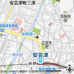 広島県東広島市安芸津町三津4294周辺の地図