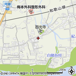 和歌山県橋本市隅田町河瀬58周辺の地図