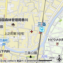 香川県高松市上之町2丁目13-12周辺の地図