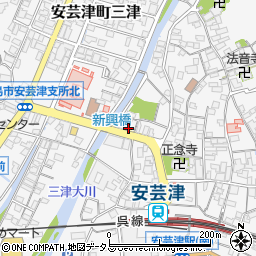 広島県東広島市安芸津町三津4293-1周辺の地図