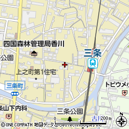 香川県高松市上之町2丁目13周辺の地図