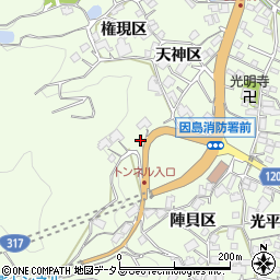 広島県尾道市因島中庄町2686周辺の地図
