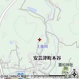 広島県東広島市安芸津町木谷447周辺の地図