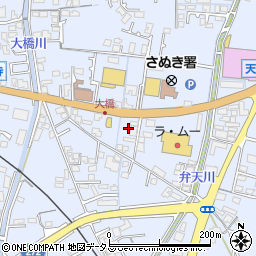 香川銀行津田支店周辺の地図