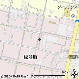 香川県高松市松並町961-3周辺の地図