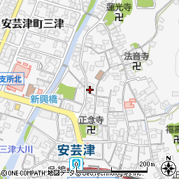 広島県東広島市安芸津町三津3641周辺の地図