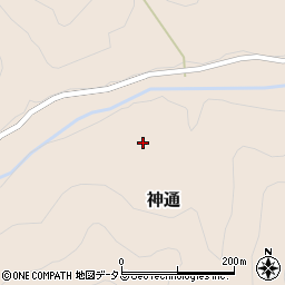 和歌山県紀の川市神通7周辺の地図