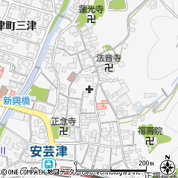 広島県東広島市安芸津町三津3723-2周辺の地図