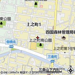 香川県高松市上之町1丁目12周辺の地図