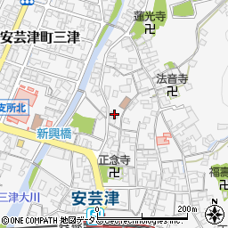 広島県東広島市安芸津町三津3640周辺の地図