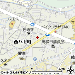香川県高松市西ハゼ町周辺の地図