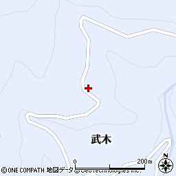 奈良県吉野郡川上村武木587周辺の地図