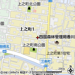 香川県高松市上之町1丁目9-14周辺の地図
