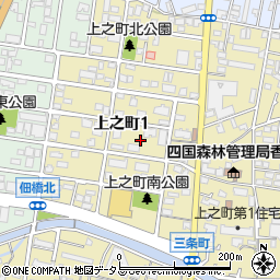 香川県高松市上之町1丁目9周辺の地図