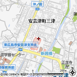 広島県東広島市安芸津町三津4380-1周辺の地図