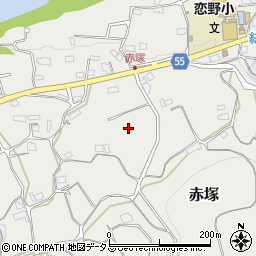 和歌山県橋本市赤塚周辺の地図