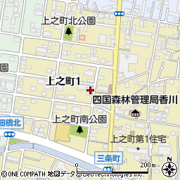香川県高松市上之町1丁目9-11周辺の地図