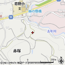 和歌山県橋本市赤塚445周辺の地図