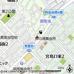 広島県廿日市市阿品台山の手3周辺の地図