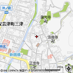 広島県東広島市安芸津町三津3624周辺の地図