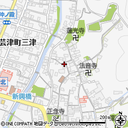 広島県東広島市安芸津町三津3623周辺の地図