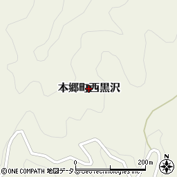 山口県岩国市本郷町西黒沢周辺の地図