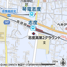 ナイスパーキングＪＲ志度駅南－１１１駐車場周辺の地図