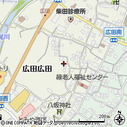 兵庫県南あわじ市広田上周辺の地図