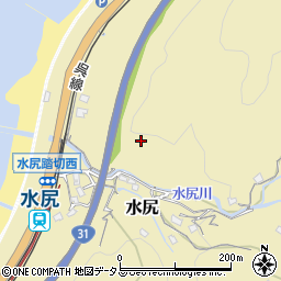 広島県坂町（安芸郡）上水尻周辺の地図