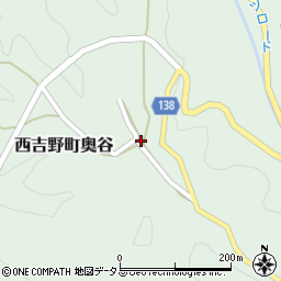 奈良県五條市西吉野町奥谷342周辺の地図