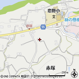 和歌山県橋本市赤塚402周辺の地図