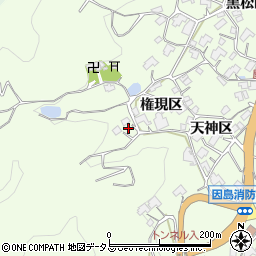 広島県尾道市因島中庄町周辺の地図